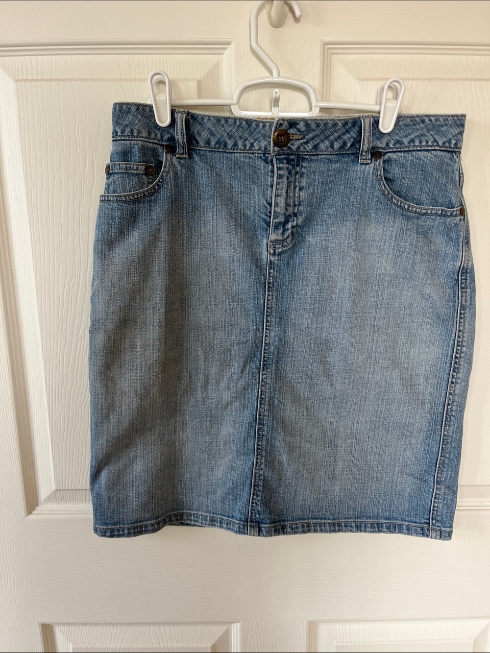Ruff Hewn Light Blue Denim Skirt size 6